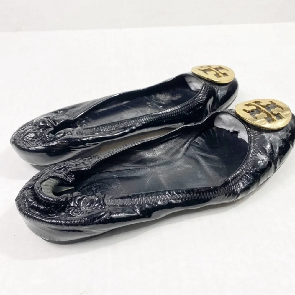 TORY BURCH Reva Patent Leather Ballet Flats